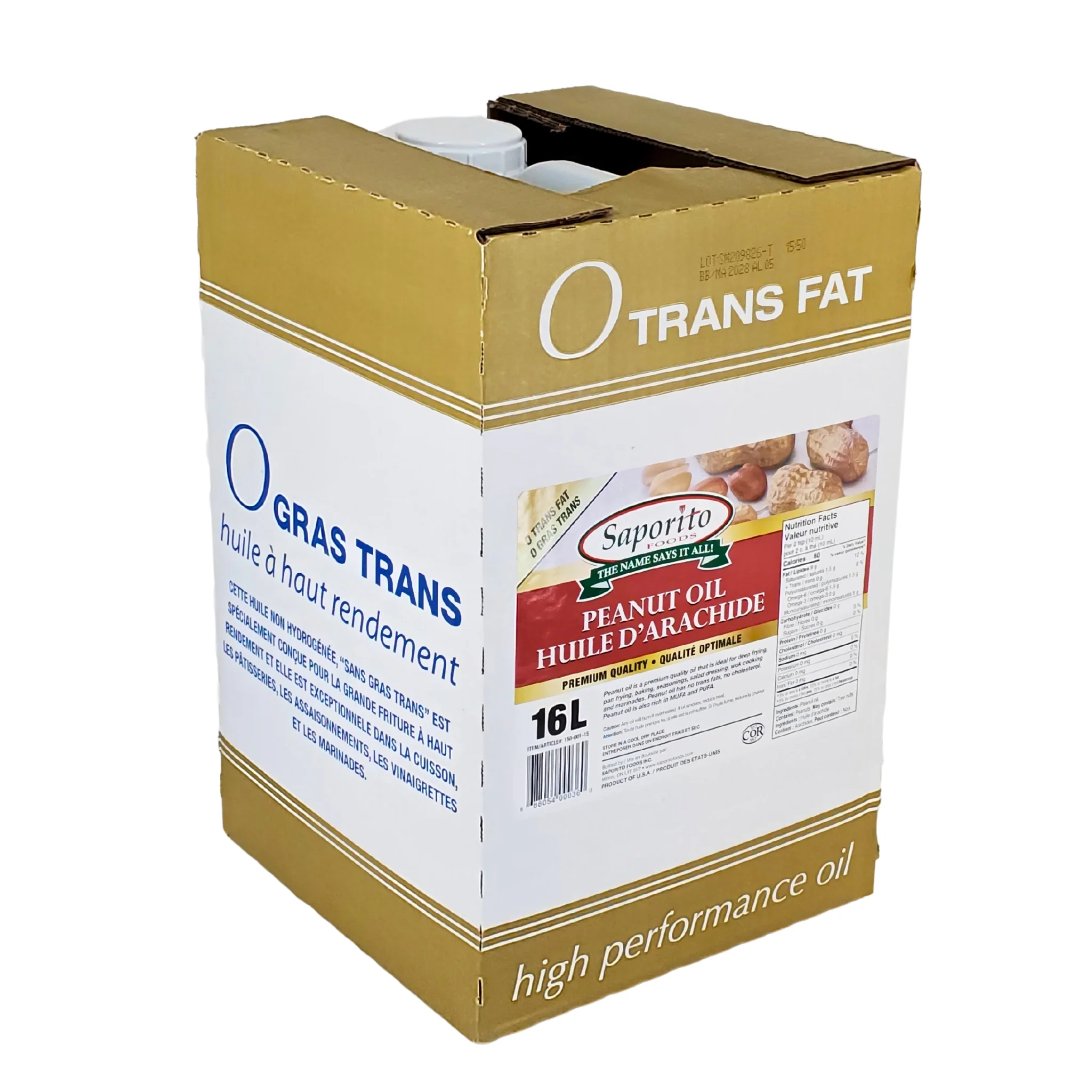 Saporito - Peanut Oil - 16Lt - Image 2