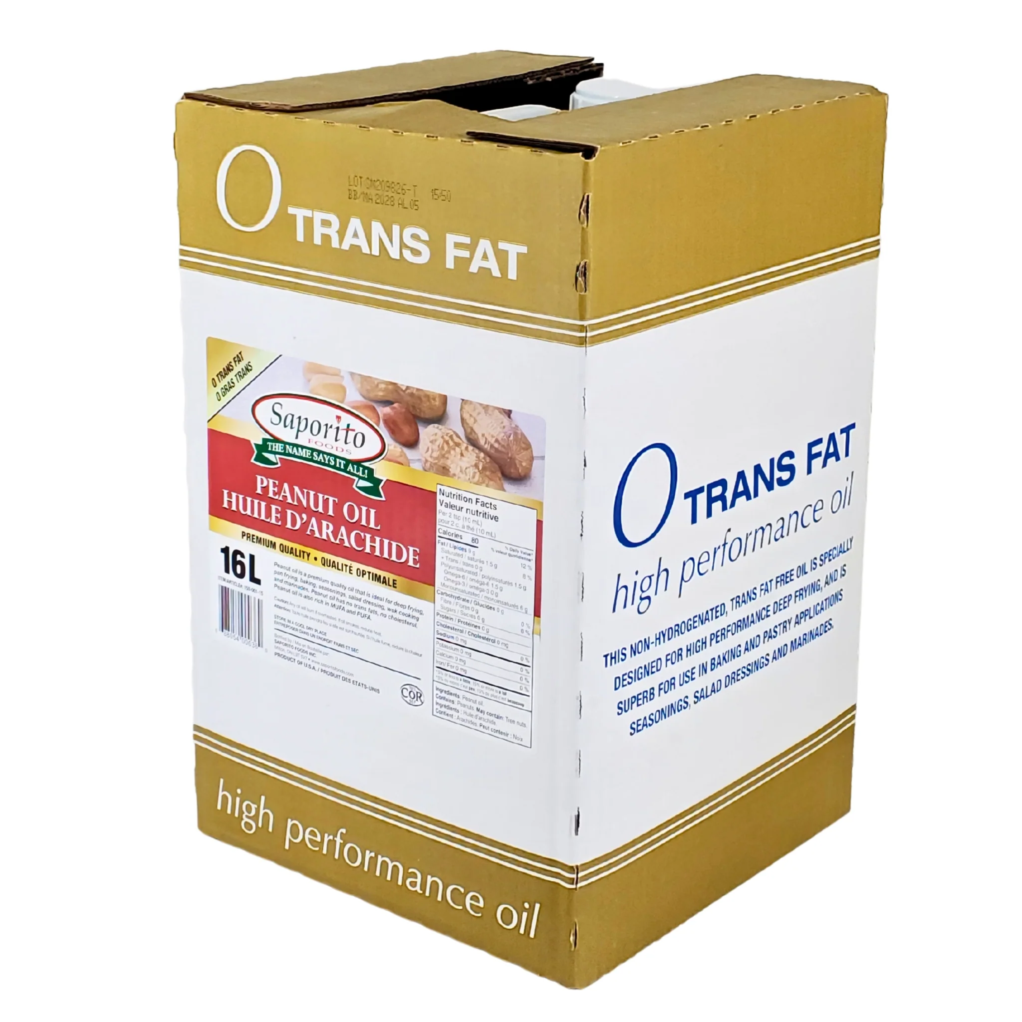 Saporito - Peanut Oil - 16Lt - Image 3