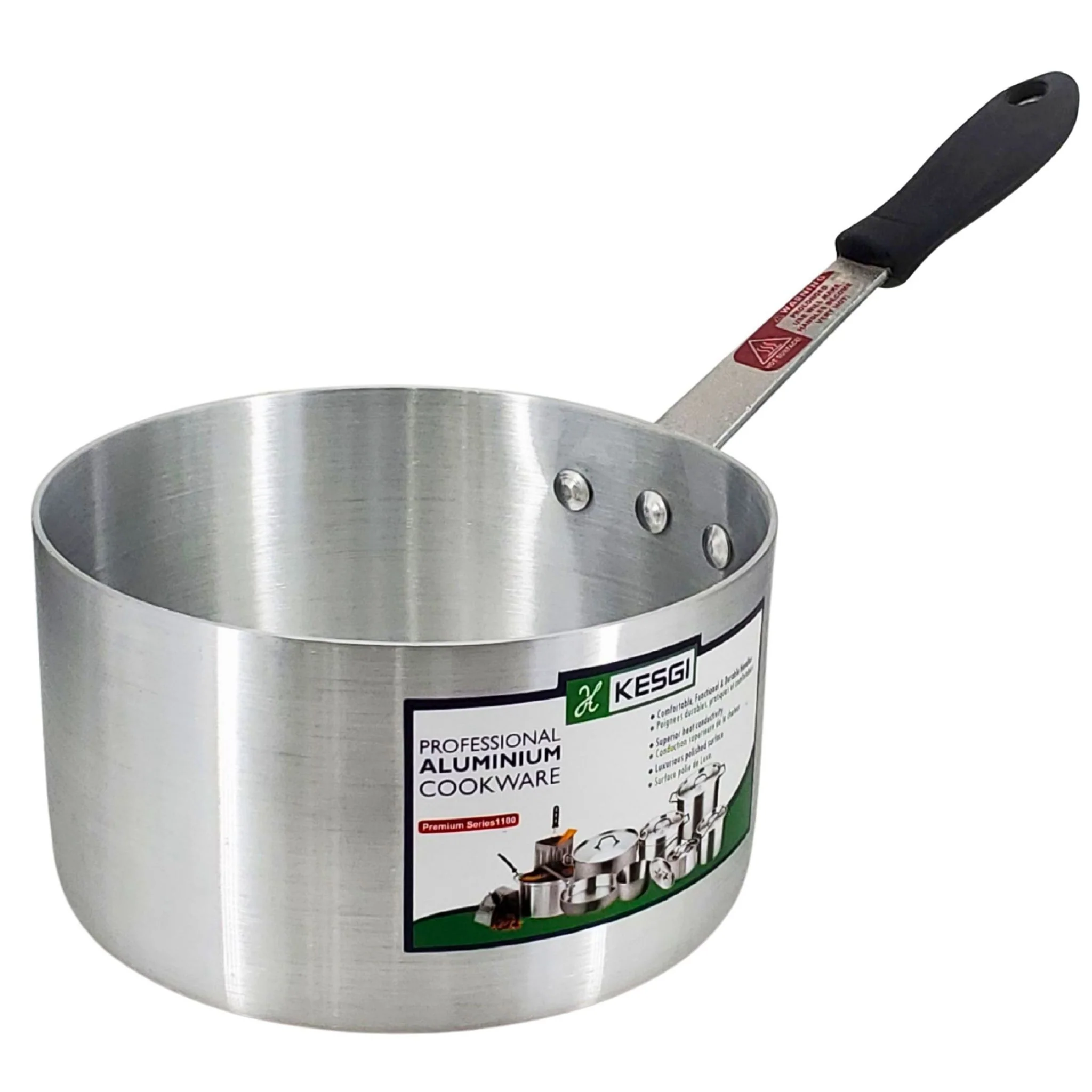 Sauce Pan 3.75L - 3mm - 8"x4.5" w/Lid - Image 2