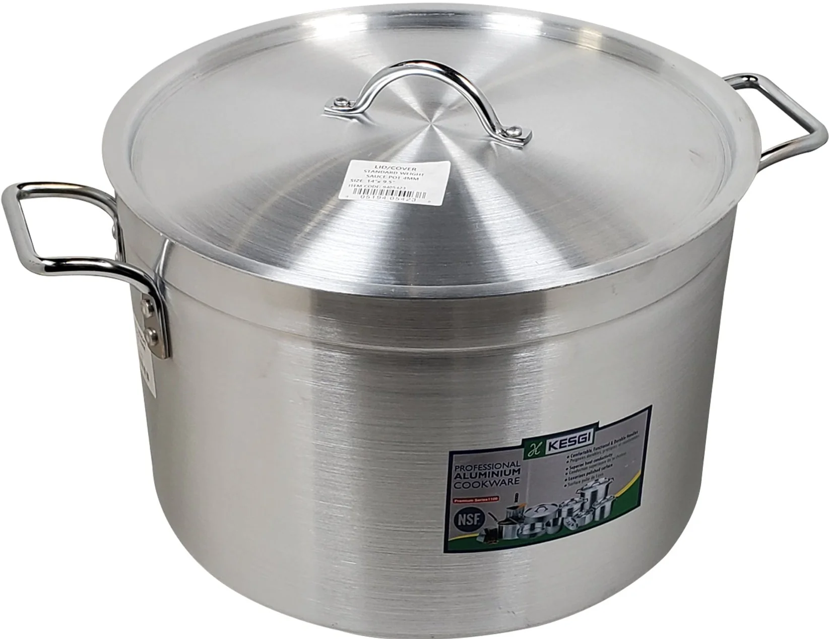 Sauce Pot 23L - 4mm 14"x9.5" w/Lid - Image 2