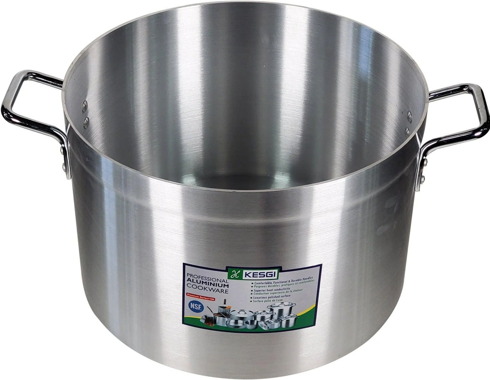 Sauce Pot 45L - 4mm 17.7"x12.5" w/Lid - Image 2