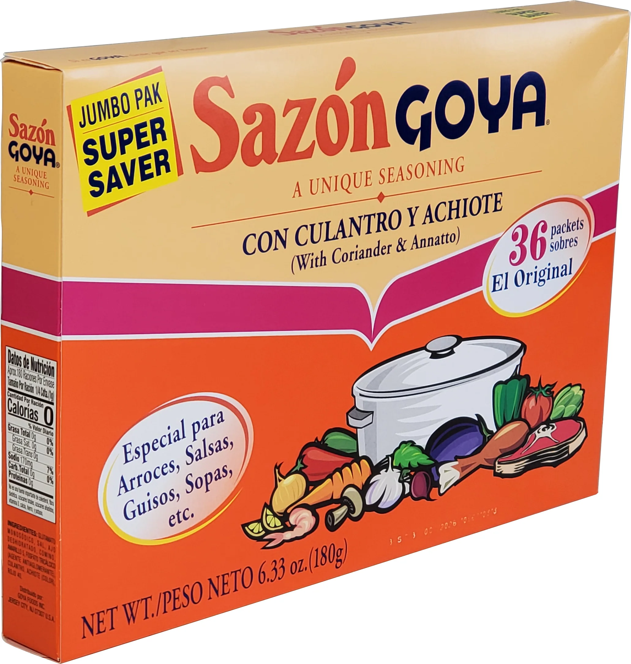 Sazon/Goya - Cilantro/Achiote - Jumbo - Image 2