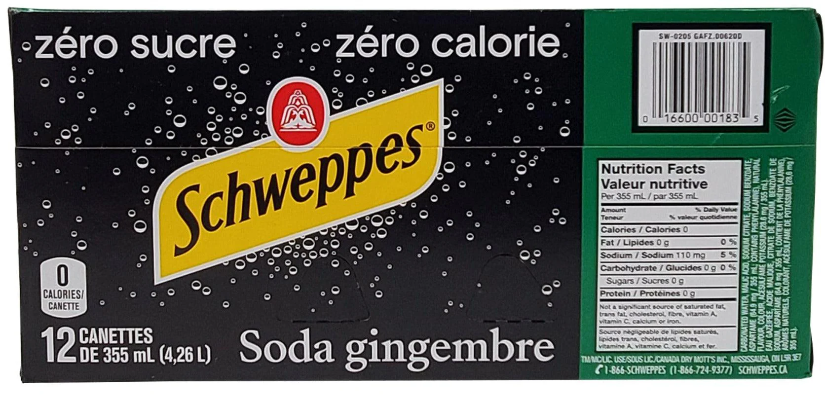 Schweppes - Zero Gingerale - Cans - Image 4