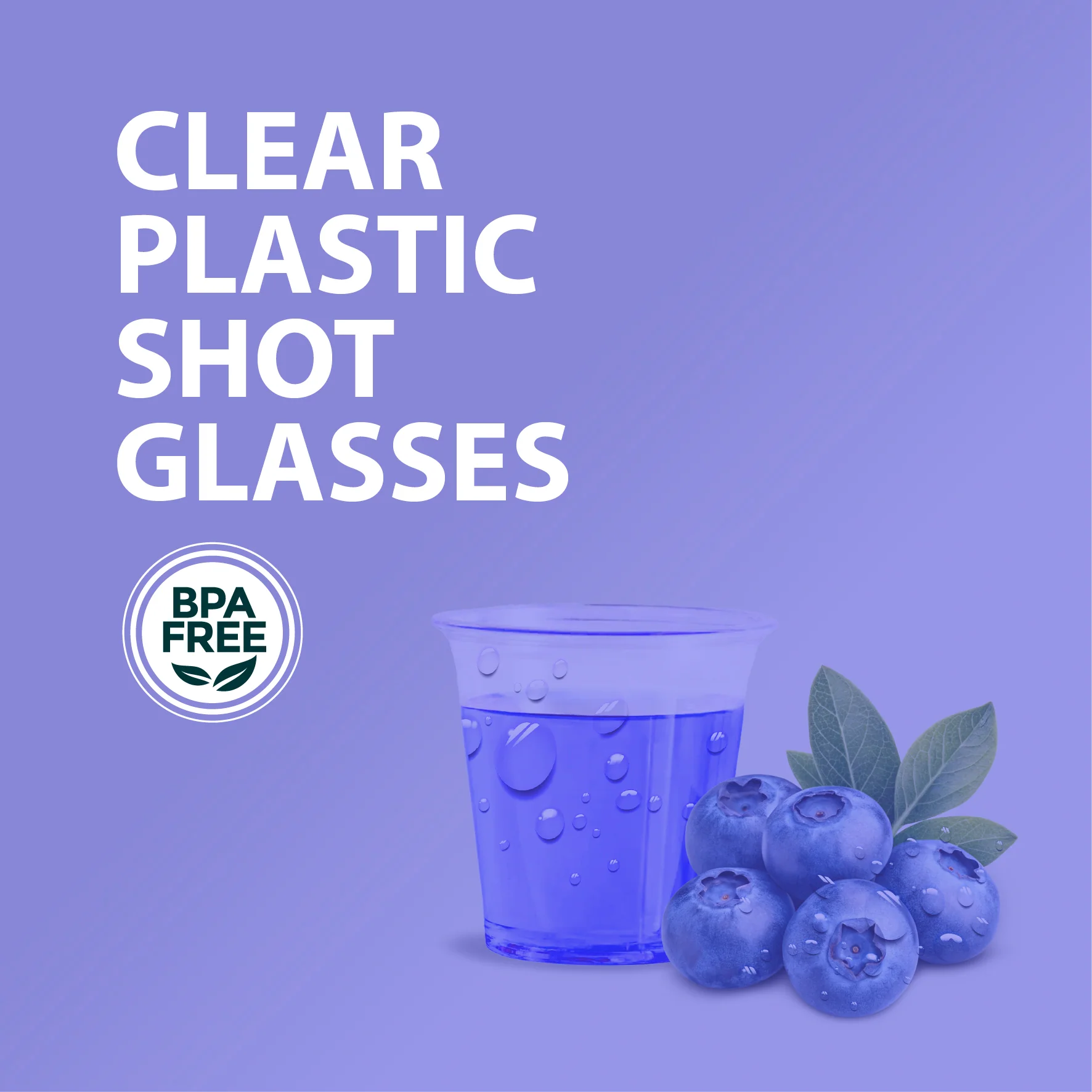 Morning Dew - 1oz Clear Plastic Shot Glass - PS1C - Image 10