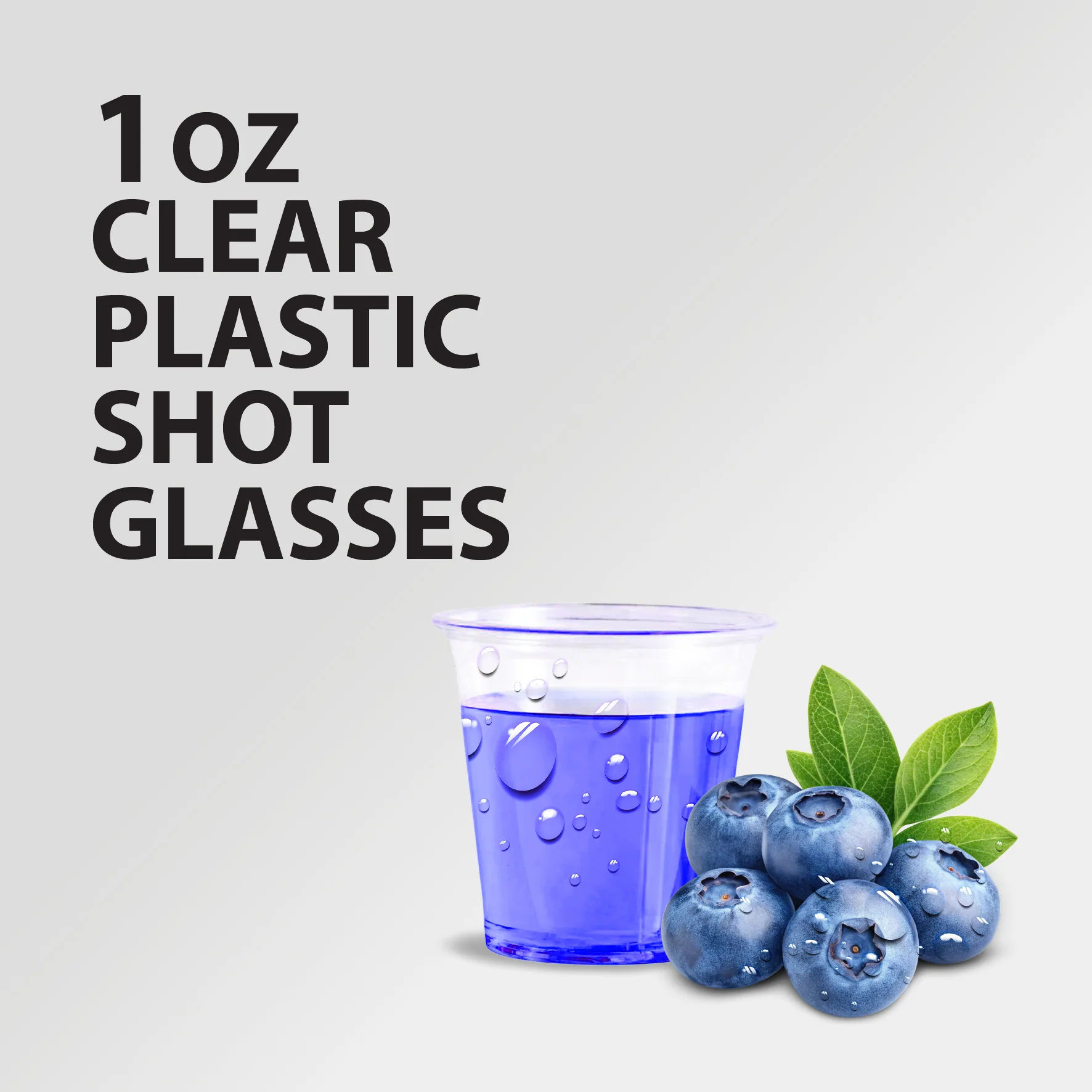 Morning Dew - 1oz Clear Plastic Shot Glass - PS1C - Image 6