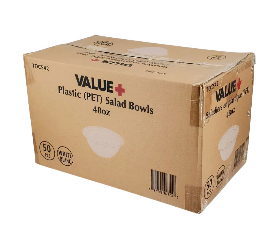 Value+ - 48oz Salad Bowl - PET - White - Image 8
