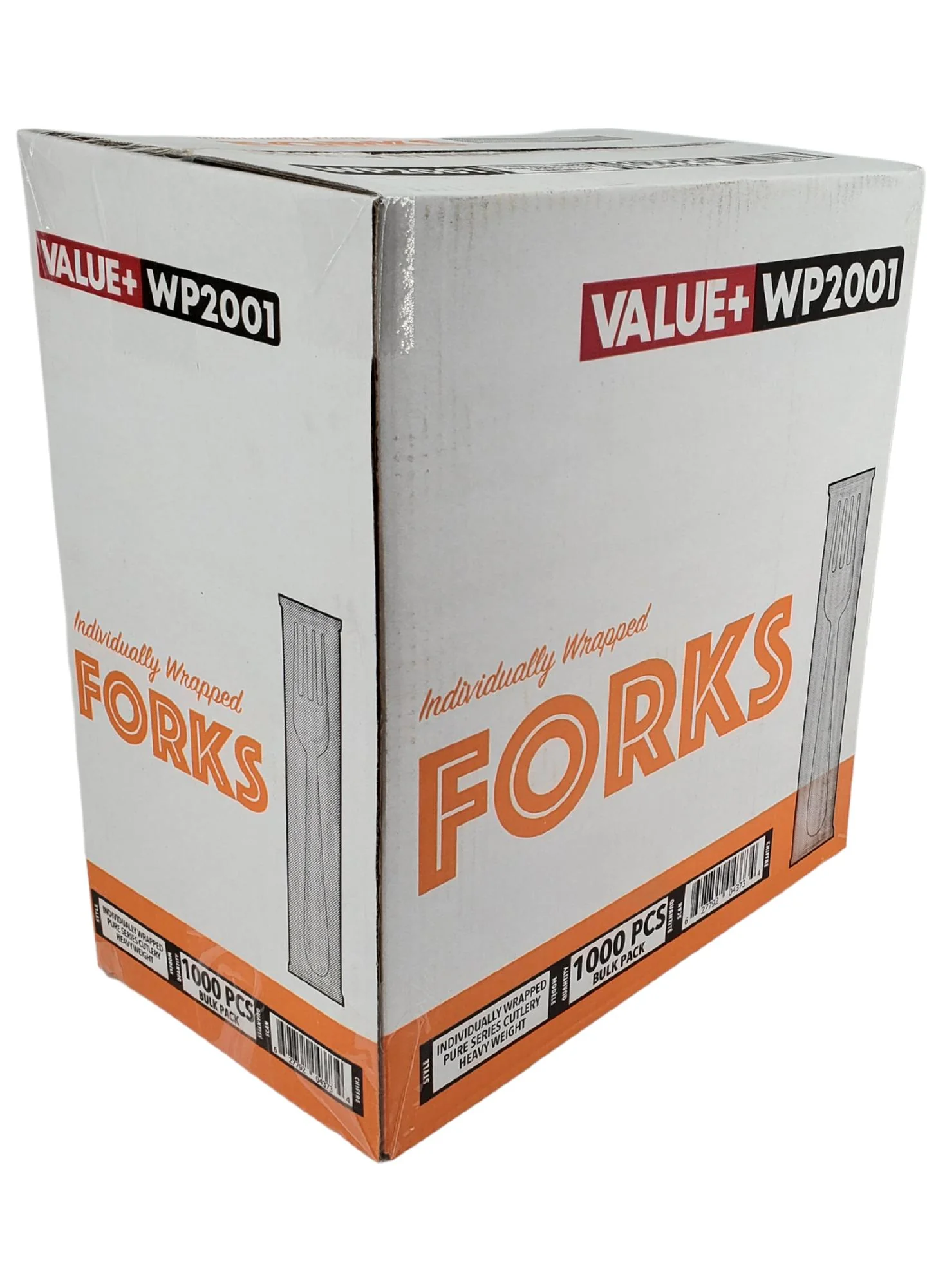 Value+ - Plastic Forks Heavy - White - Ind. Wrapped - WP2001 - Image 10