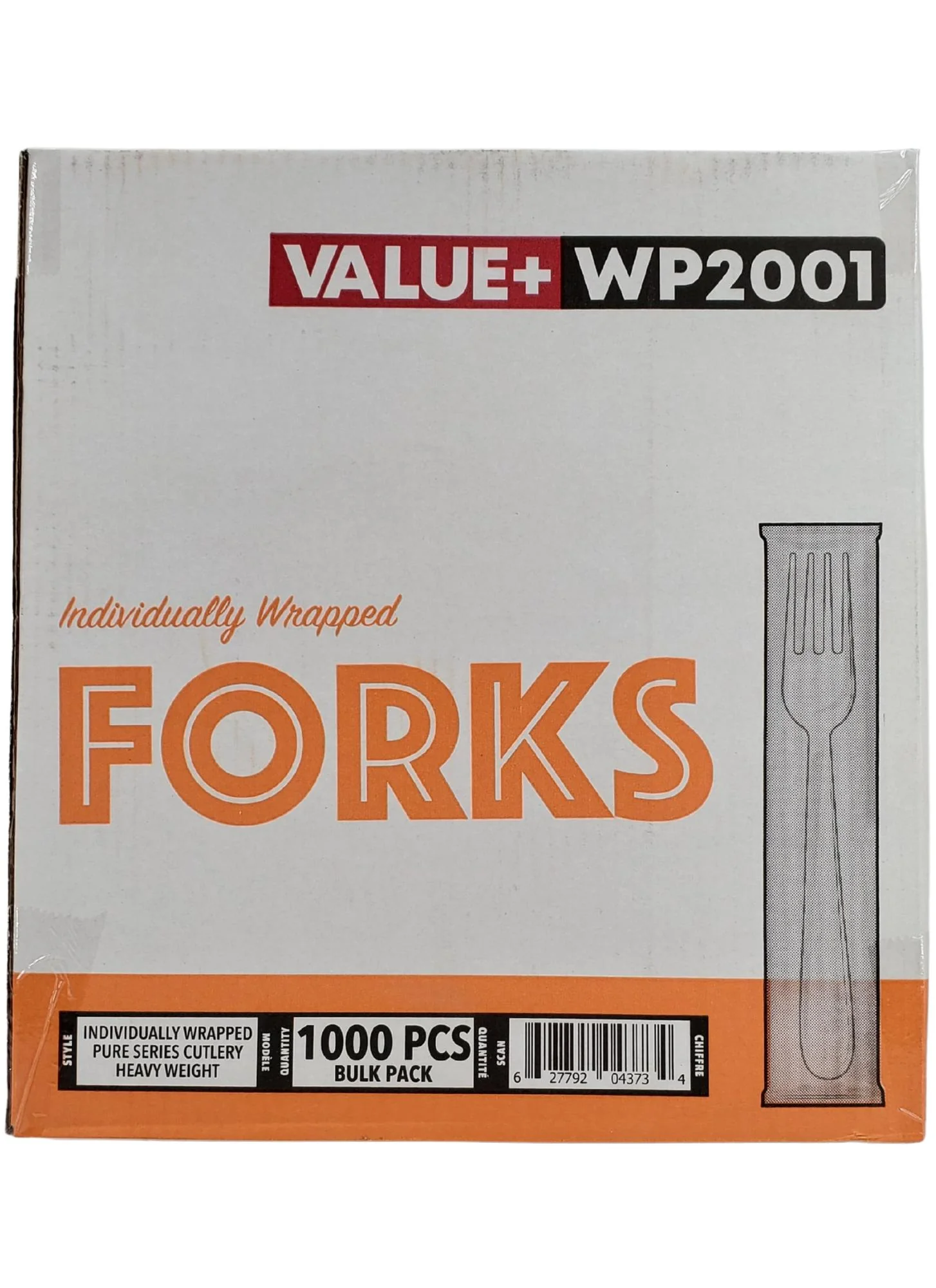 Value+ - Plastic Forks Heavy - White - Ind. Wrapped - WP2001 - Image 9