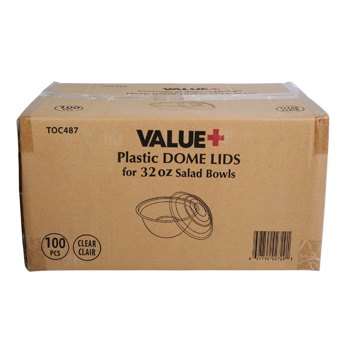 Value+ - Clear Dome Lid for 32oz Salad Bowls - Image 3