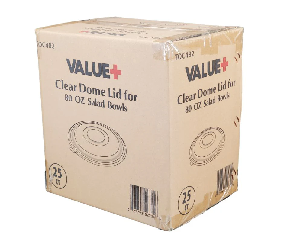 Value+ - Clear Dome Lid for 80oz Salad Bowls - L-SRZ80 - Image 4