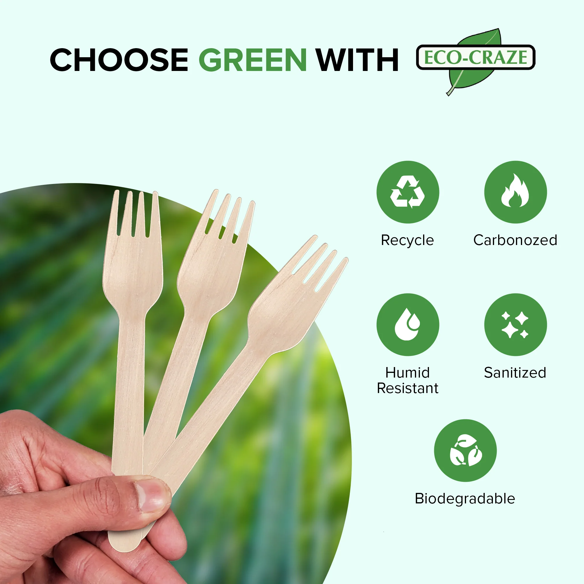 Eco-Craze - Wooden Fork - Image 7