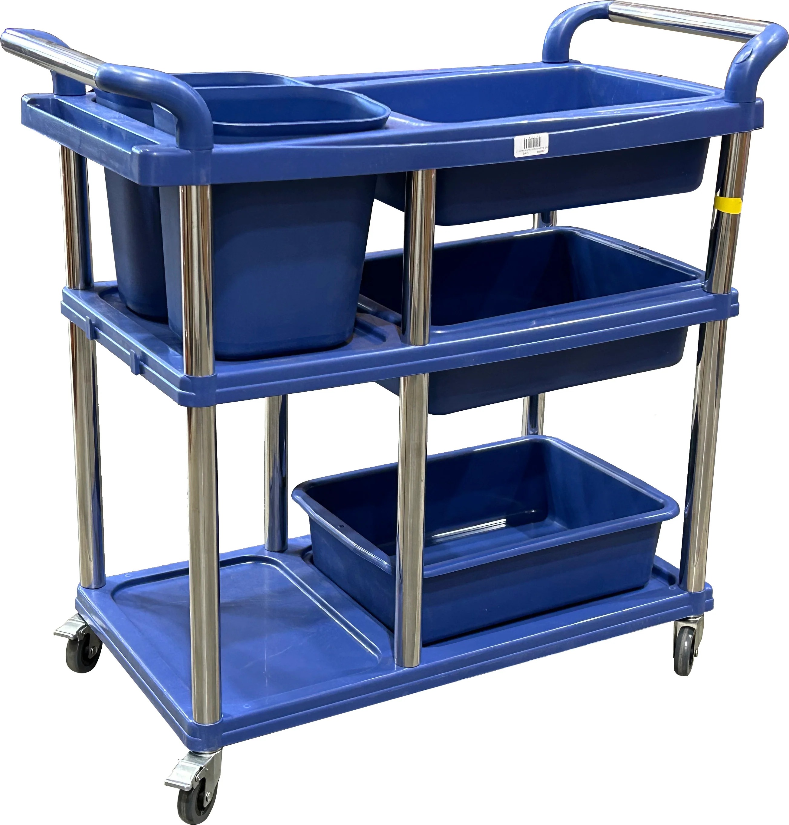Spartano - Restaurant Cart (80*45*92.5 cm) w/ 3 Trays + 2 Buckets - 4880 - Image 2