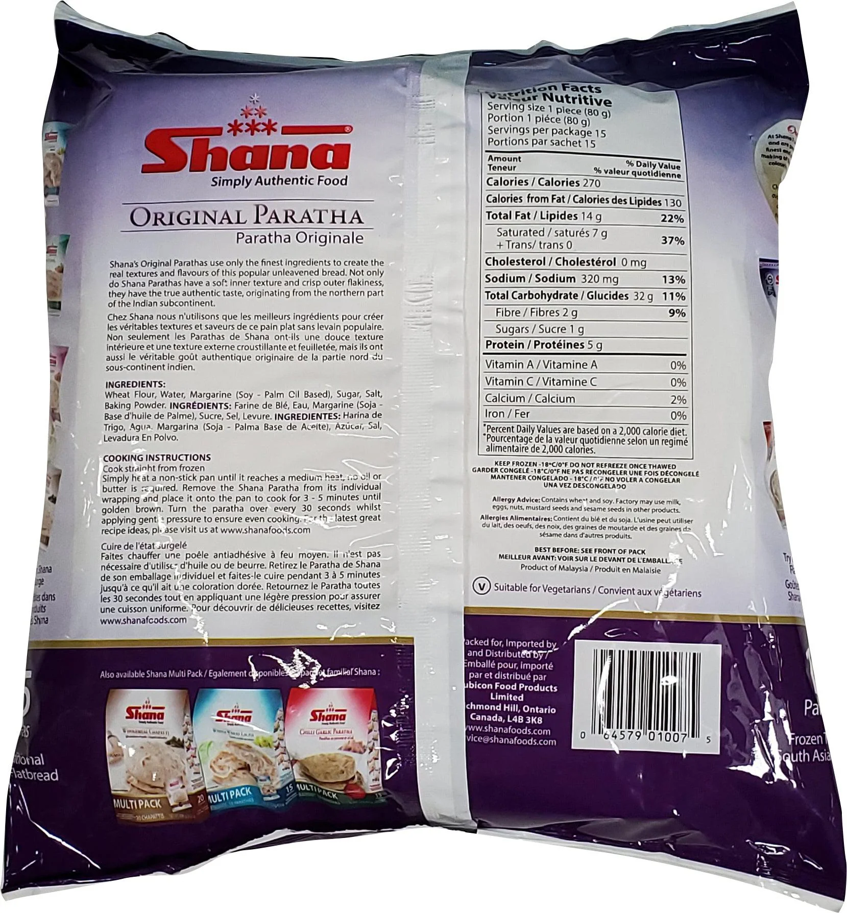 Shana - Original Paratha - Family Pack - 1200g - 33% Extra - Image 2