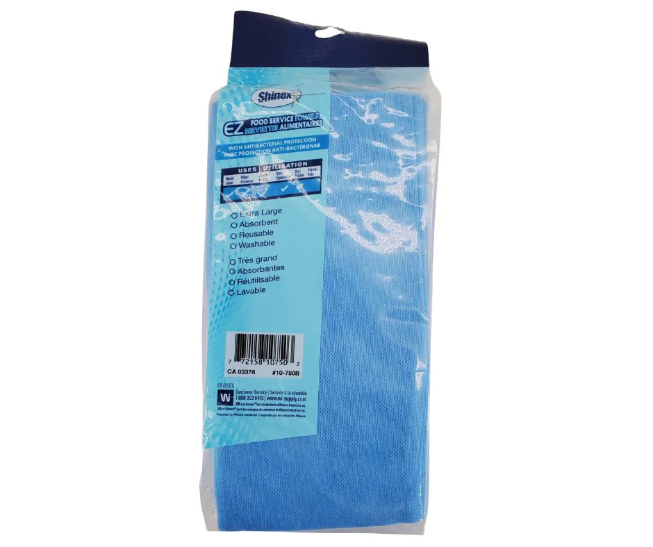 Shinex - 12"x24" Food Service Towel - Blue - Image 3