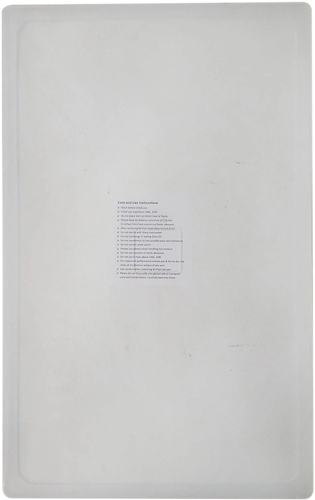 CLR - Flexsil Food Pan Lid - 1/1 Size - Image 3