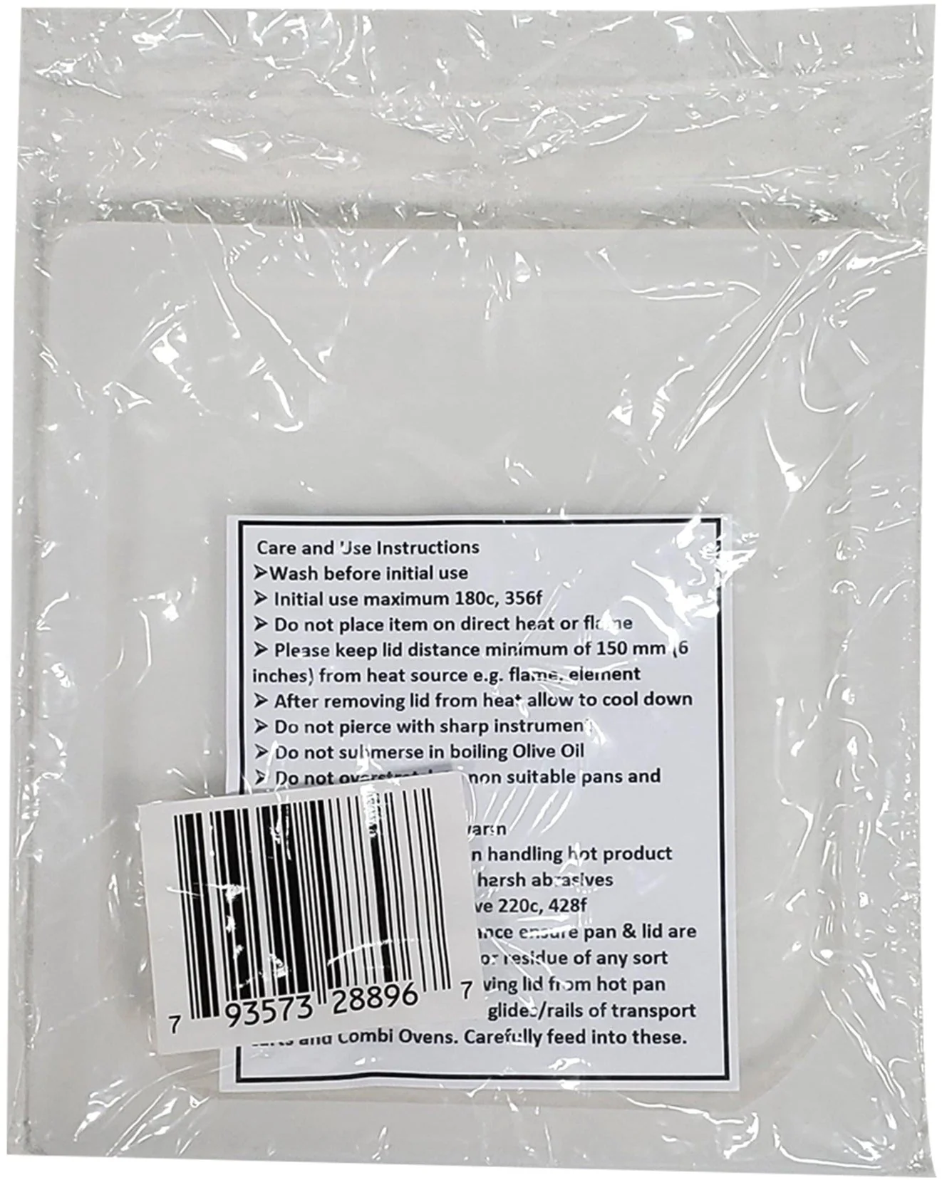 CLR - Flexsil Food Pan Lid - 1/6 Size - Image 2