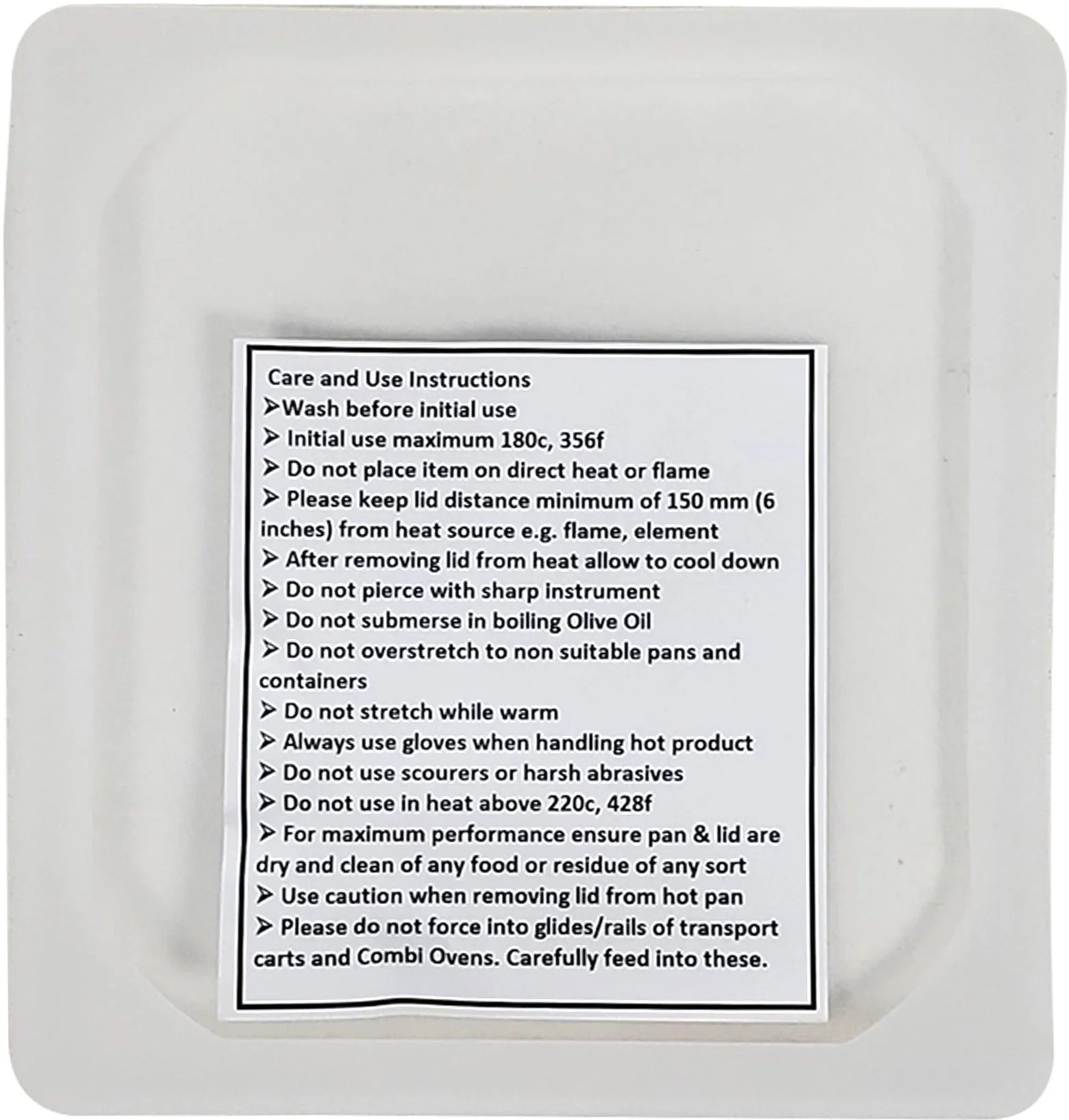 CLR - Flexsil Food Pan Lid - 1/6 Size - Image 3