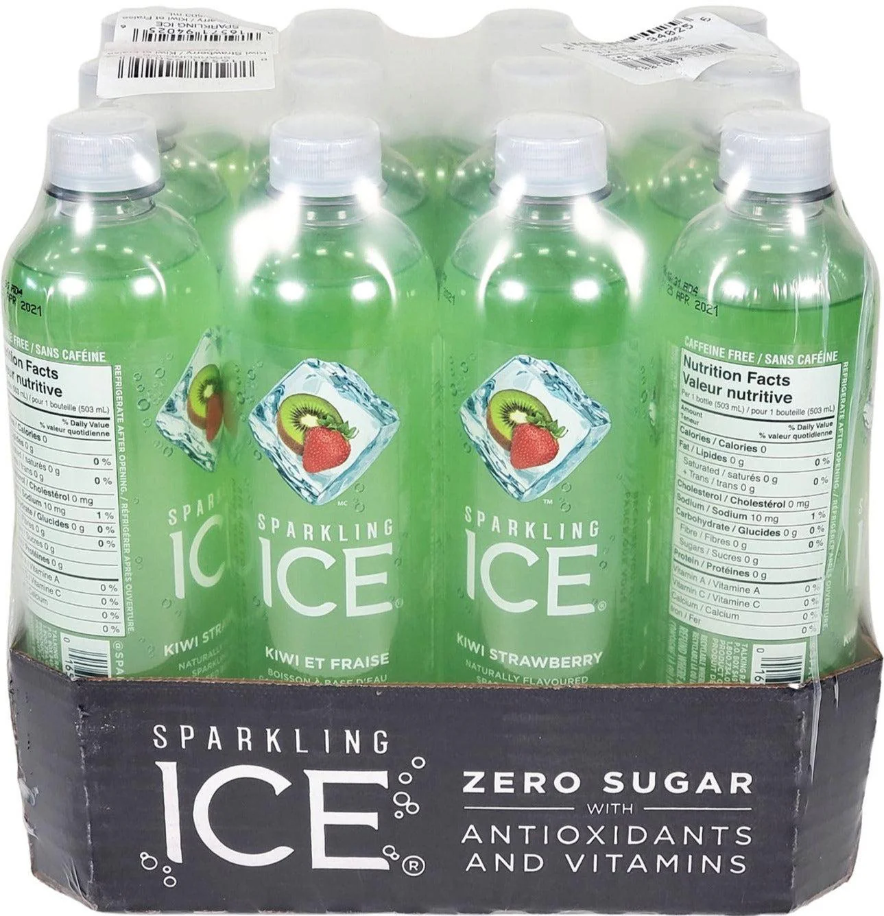 Sparkling Ice - Kiwi Strawberry - Sparkling Water - Bottles - Image 2