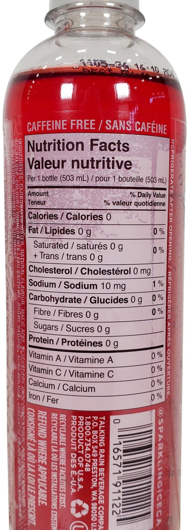 Sparkling Ice - Water Drink - Black Raspberry - Bottles - Image 2