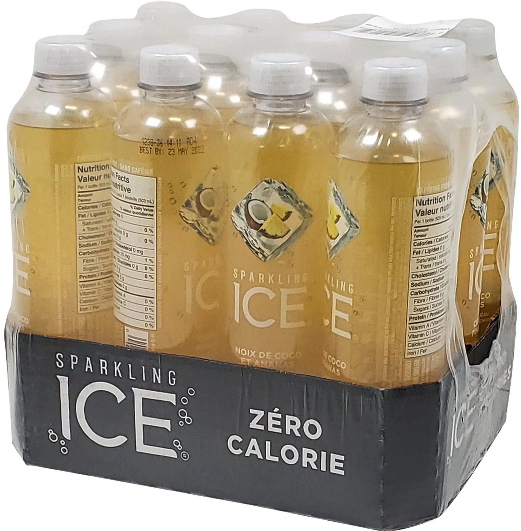 Sparkling Ice - Water Drink - Coconut Pineapple - Bottles - Image 3