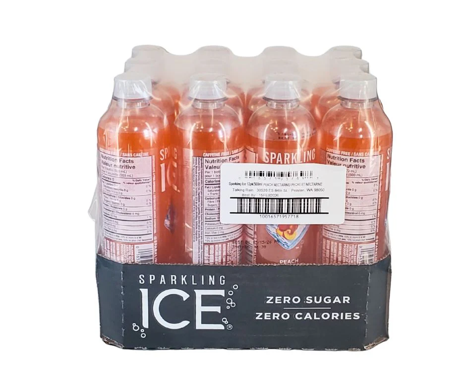 Sparkling Ice - Water Drink - Peach - Bottles - Image 4