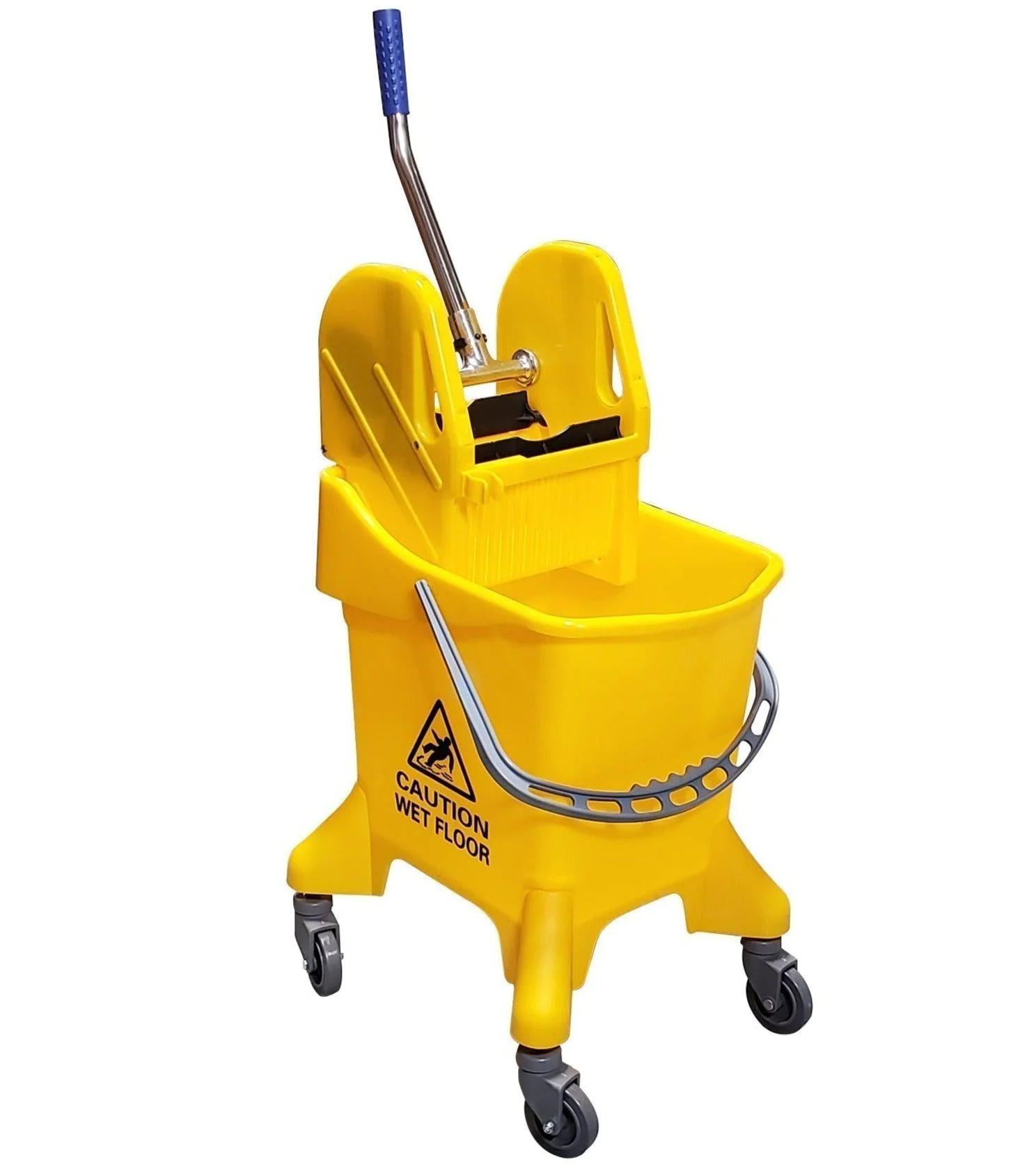 Spartano - HEAVY - 28L Mop Bucket W/ Down Press Wringer - Yellow - - Image 2