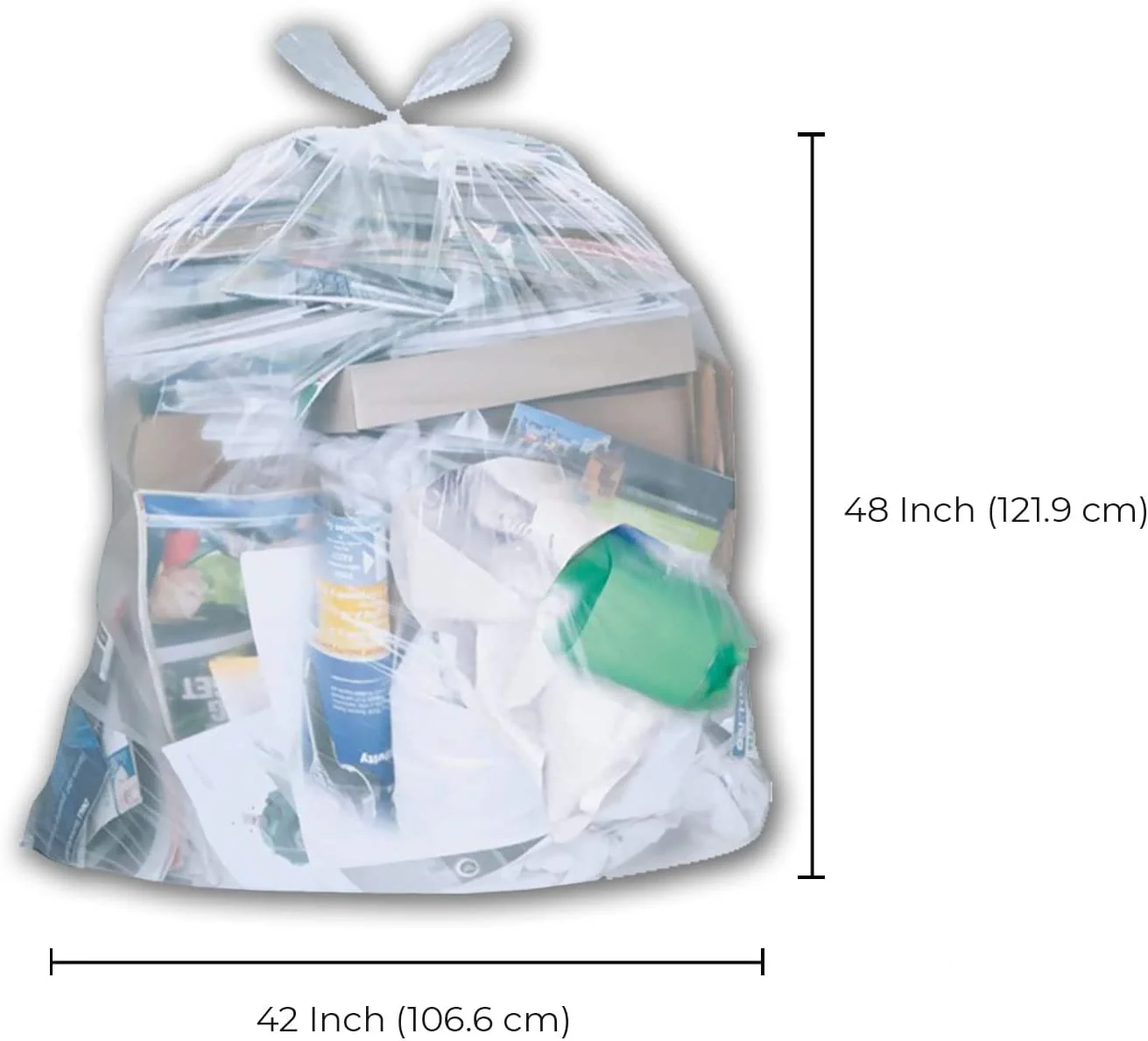 Spartano - Garbage Bags - Ex-Strong - Clear - 42"x48" - Image 2