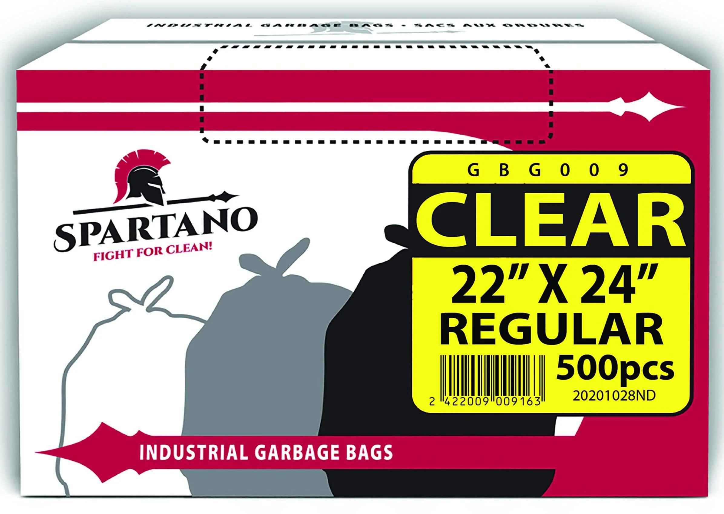 Spartano - Garbage Bags - Regular - Clear - 22"x24" - Image 3