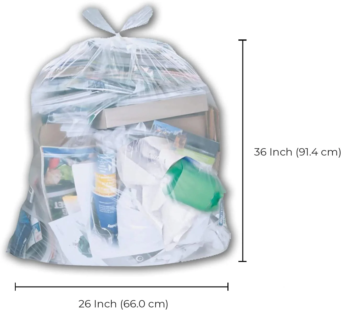 Spartano - Garbage Bags - Regular - Clear - 26"x36" - Image 2