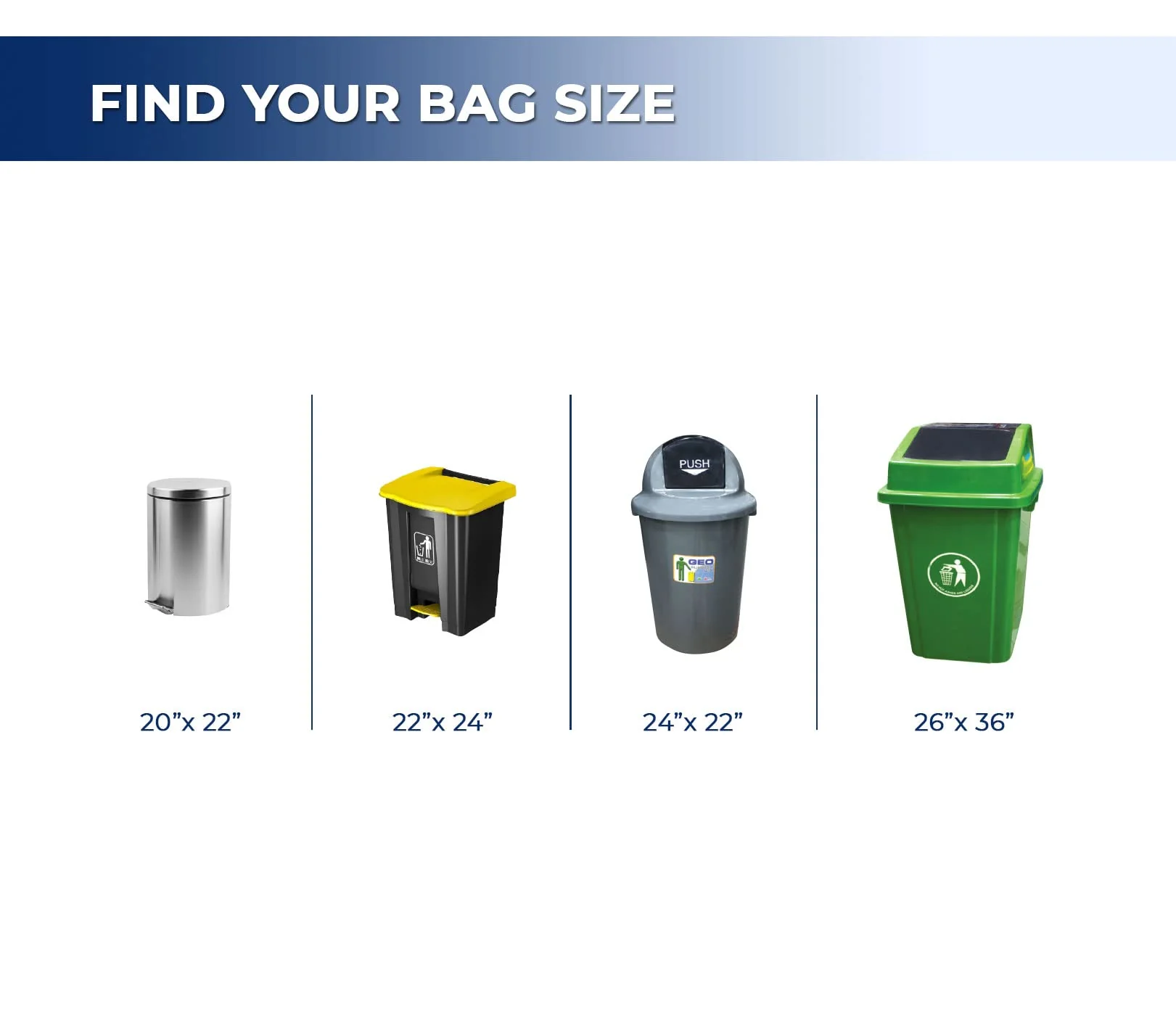 Spartano - Garbage Bags - Regular - White - 20"x22" - Image 7