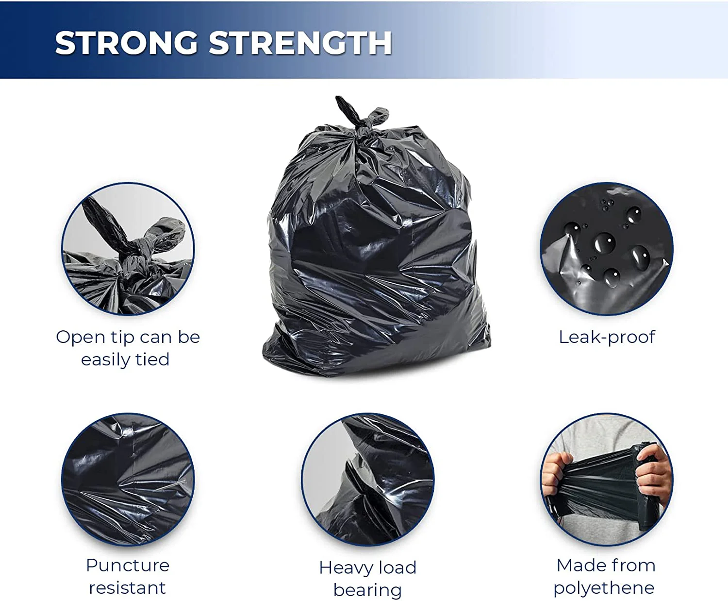 Spartano - Garbage Bags - Strong - Black - 42"x48" - Image 3