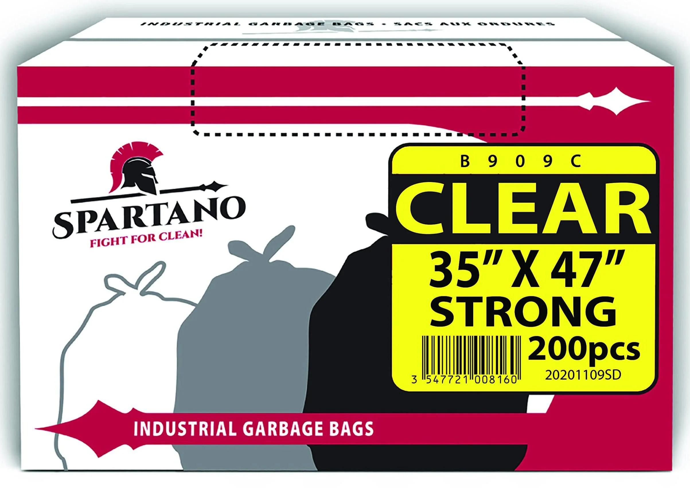 Spartano - Garbage Bags - Strong - Clear - 35"x47" - Image 2