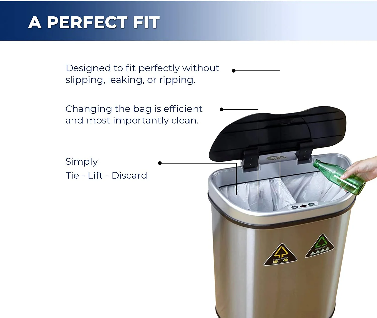 Spartano - Garbage Bags - Strong - White - 26"x36" - Image 5
