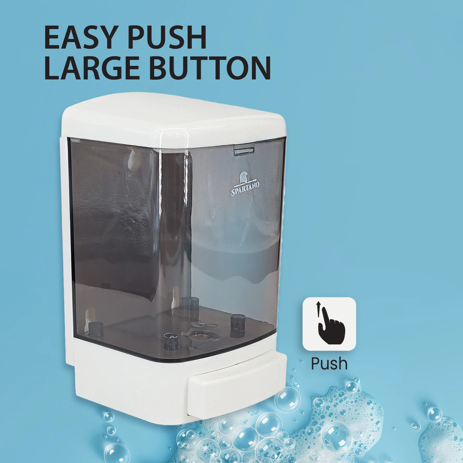 Spartano - Manual Soap Dispenser - White - Z1000 - Image 3