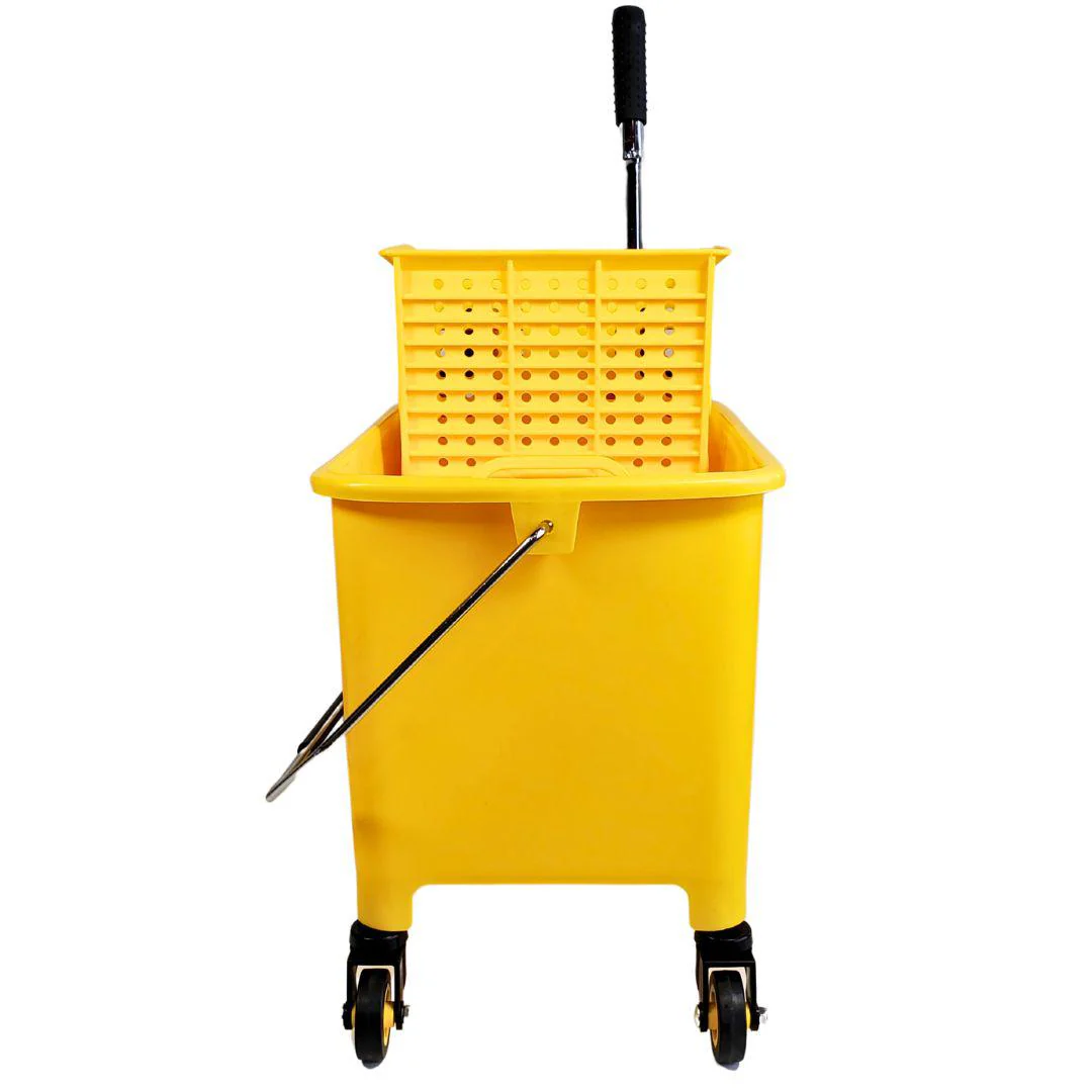 Spartano - 19L Mop Bucket with Down Press Wringer - Yellow - 4940 - Image 5