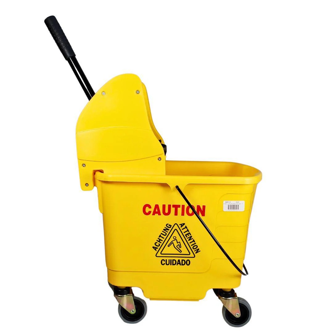 Spartano - 27L Mop Bucket with Down Press Wringer - Yellow - 4939 - Image 2