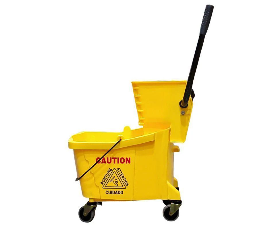Spartano - 32L Mop Bucket with Side Press Wringer  - Yellow - 4937 - Image 3