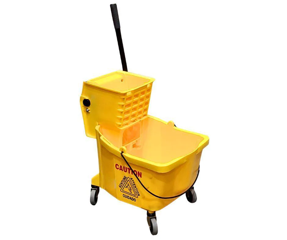 Spartano - 32L Mop Bucket with Side Press Wringer  - Yellow - 4937 - Image 6