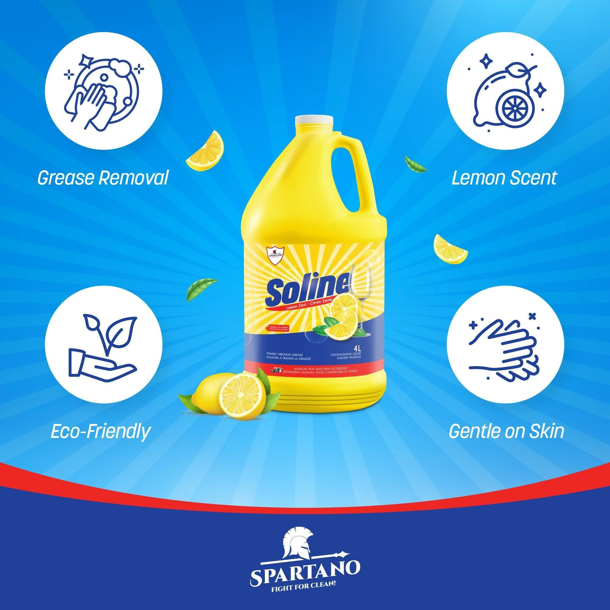 Spartano - Soline - Hand Dishwashing Liquid - Lemon - Image 2