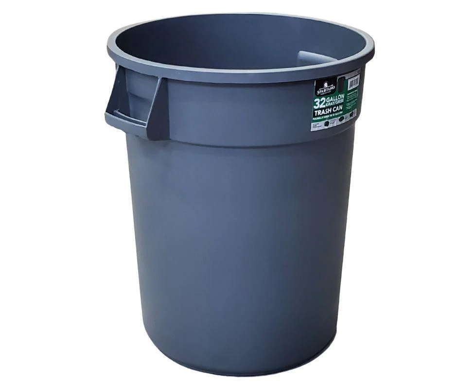 Spartano - Trash Can - 32 Gallon  - Grey - 5204 - Image 2