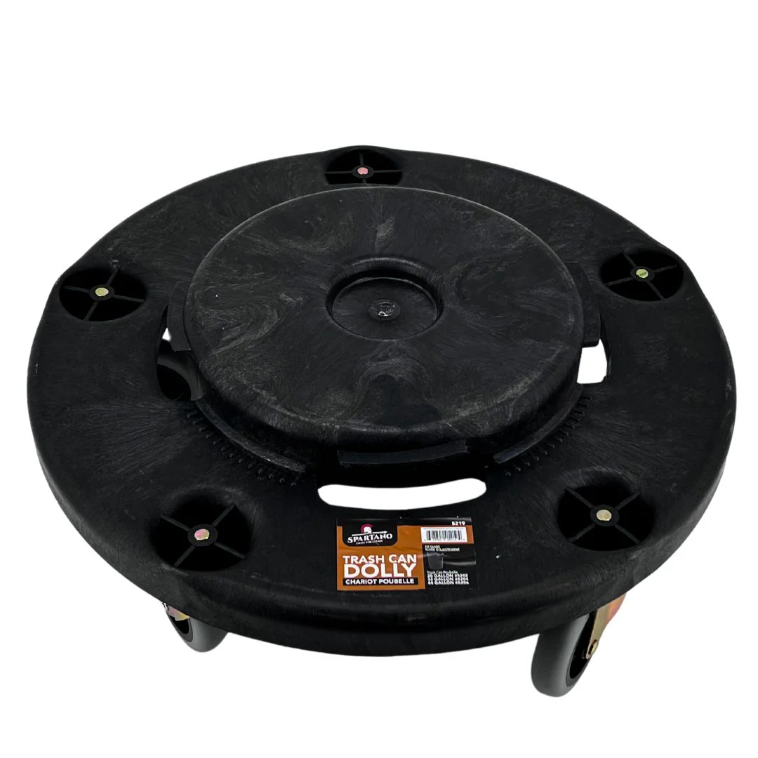 Spartano - Trash Can Dolly 20/32/44 Gallon - Black - 5219 - Image 2
