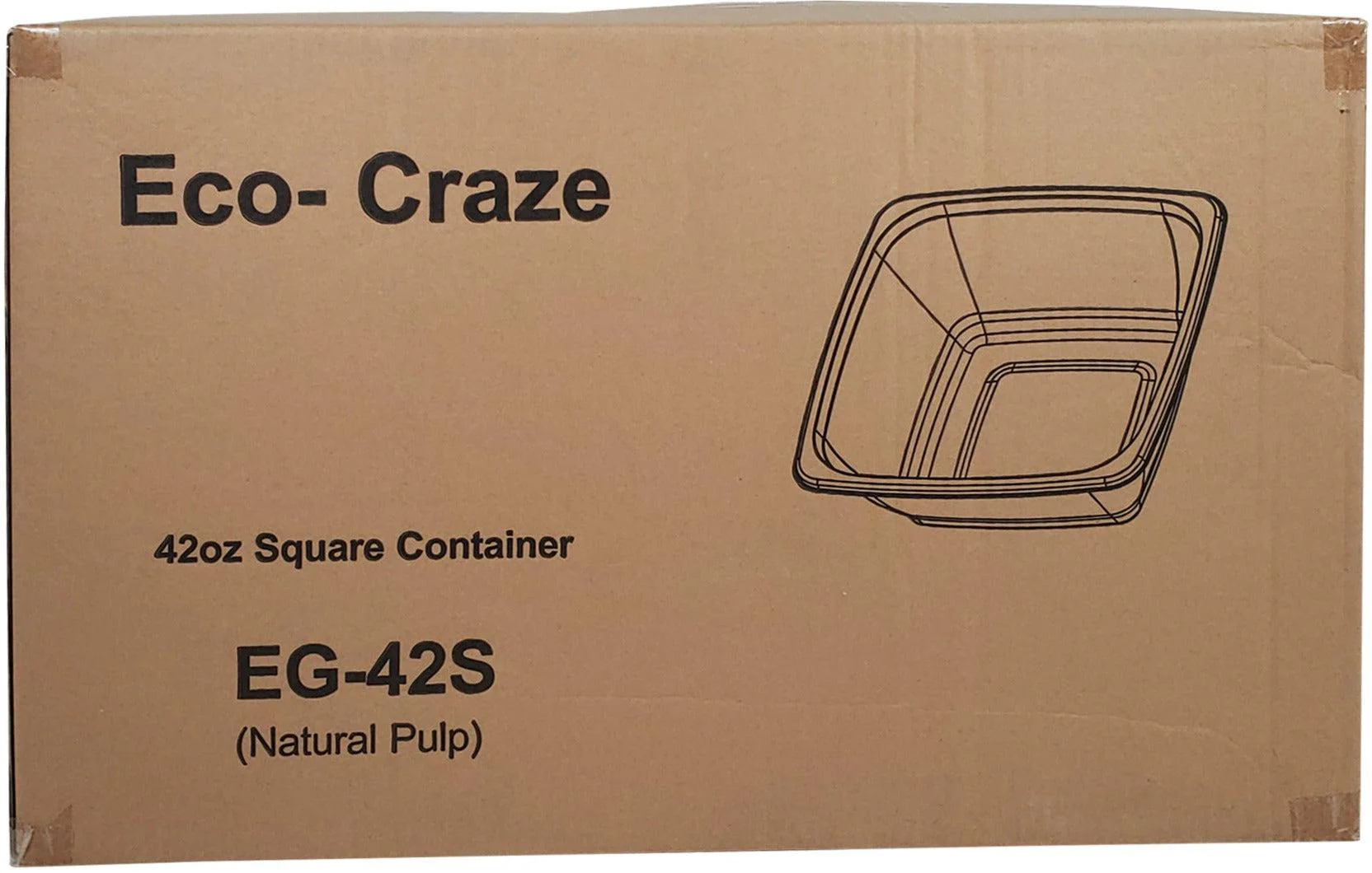 Eco-Craze - Square Bowl 42oz/ EG-42S - Image 5