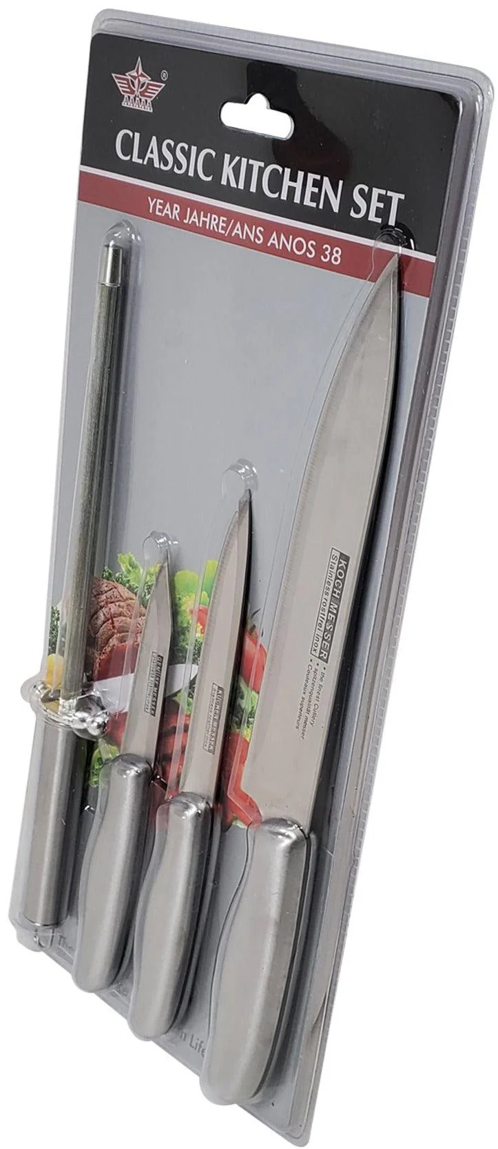 SS Knife 4 Pcs - Classic Kitchen Set - Image 2
