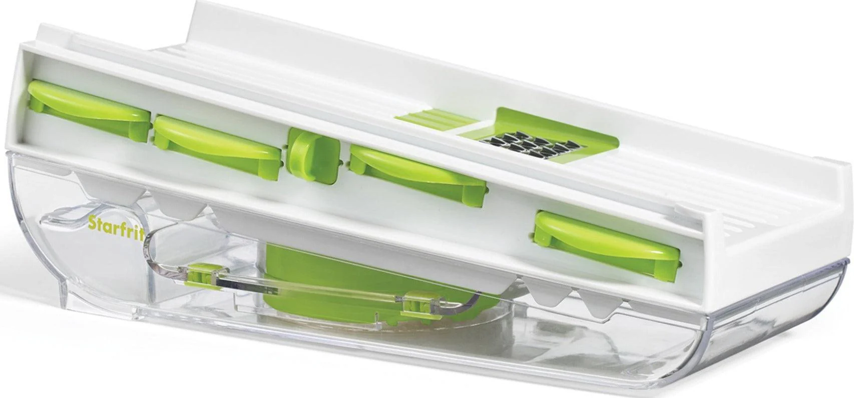 Starfrit - Mandoline Slicer - 5 Blades - Green/White - Image 2