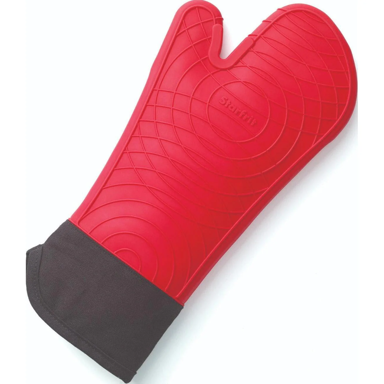 Starfrit - Silicone Oven Mitt - 15" - Cotton Lining - Red - Image 3