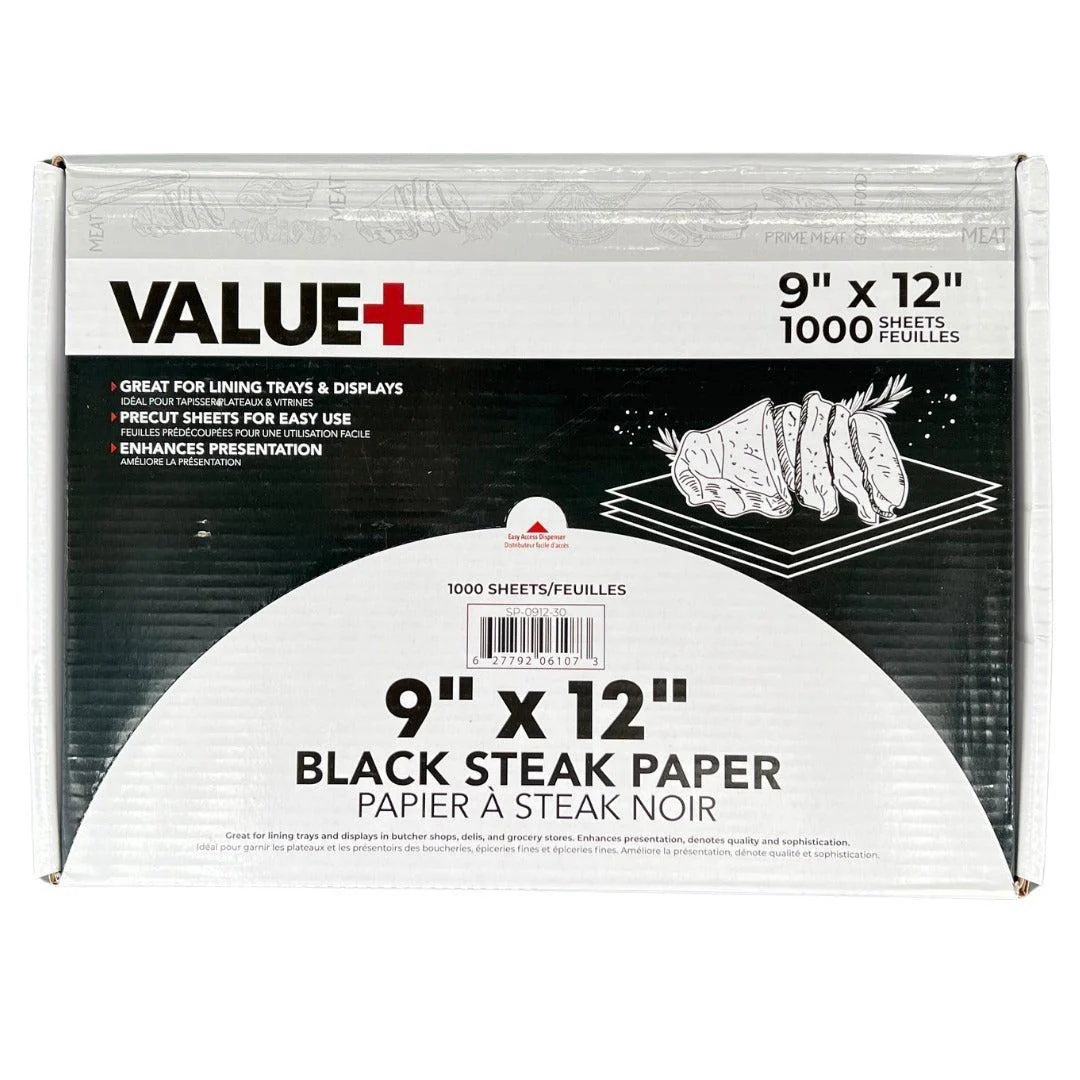 Value+ - Steak Paper - Black - 9"x12" - Image 2