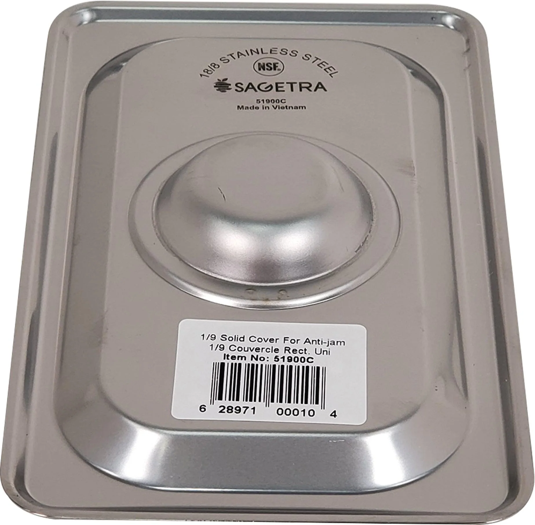 Steam Pan - SS 25GA - 1/9 - Cover Solid - Image 2