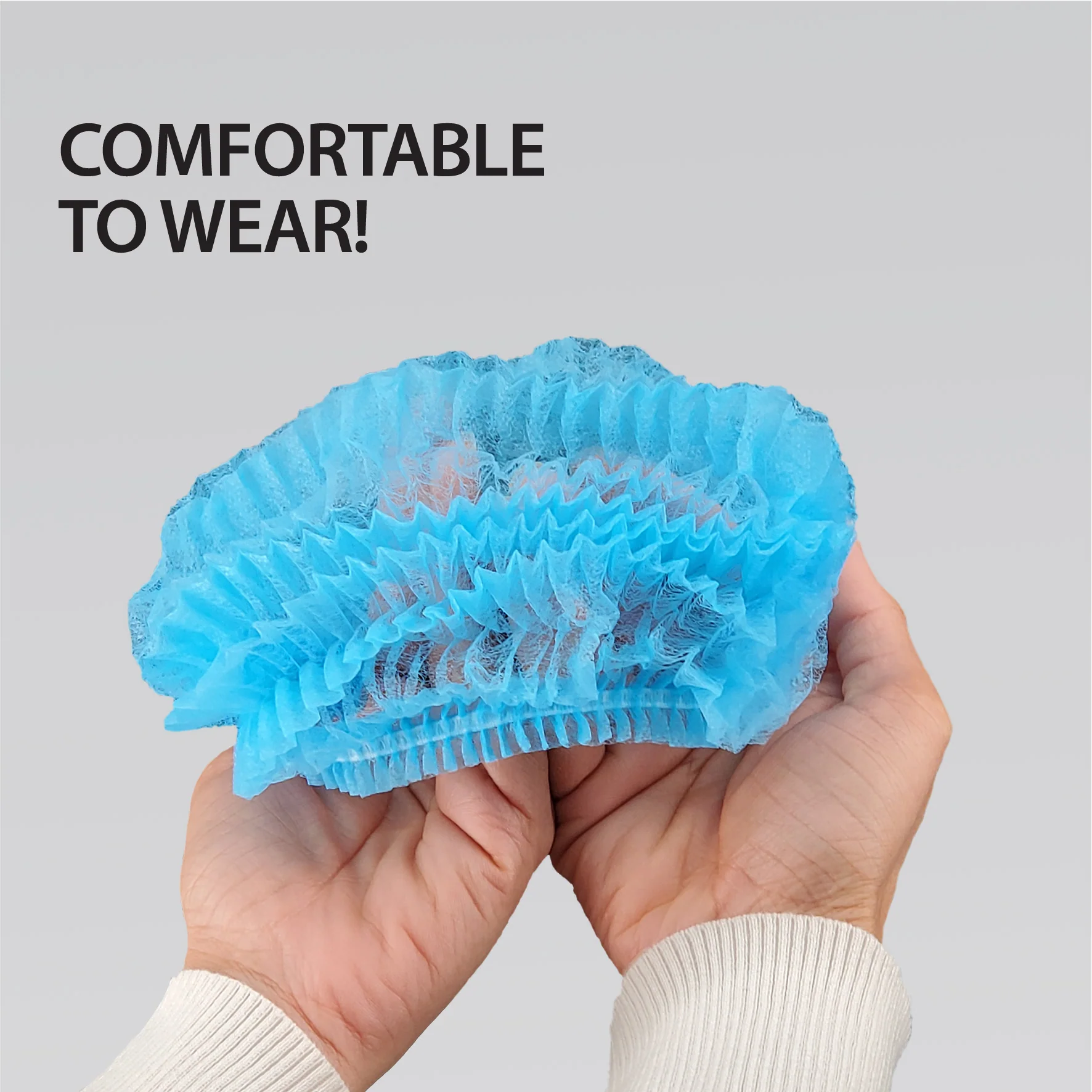 Rhino - 21" Bouffant Cap, Blue - BCAP21-BL - Image 4