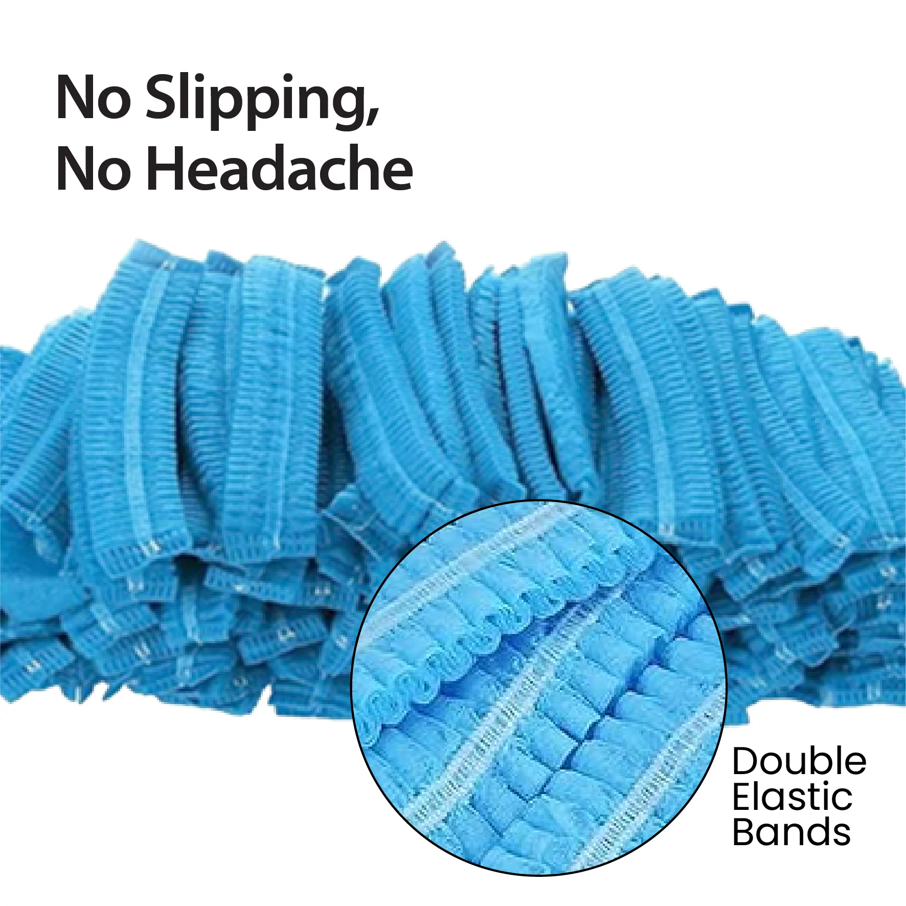 Rhino - 21" Bouffant Cap, Blue - BCAP21-BL - Image 7