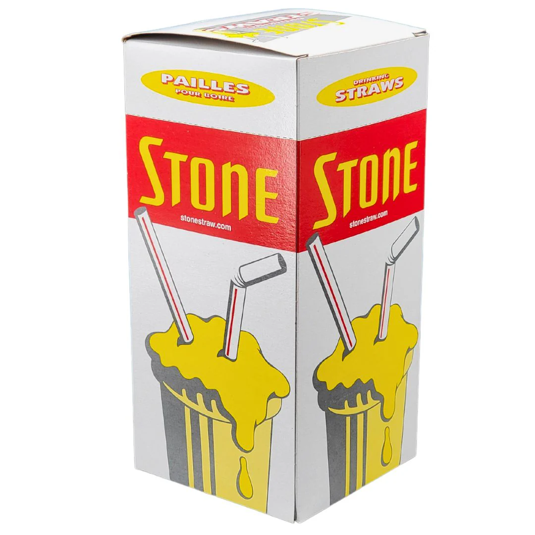 Stone -  Plastic Straw - 8" Milkshake - 020500 - Image 2